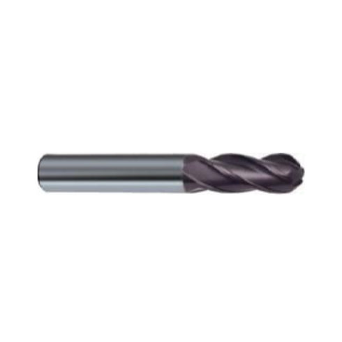 Carbide Ball Nose End Mill 4F Coated, 54531